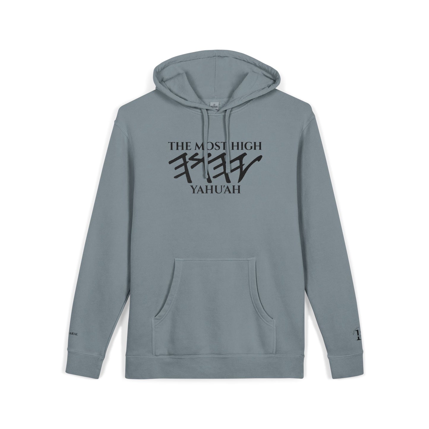 Yahu'ah Pigment-Dyed Hoodie with Embroidery