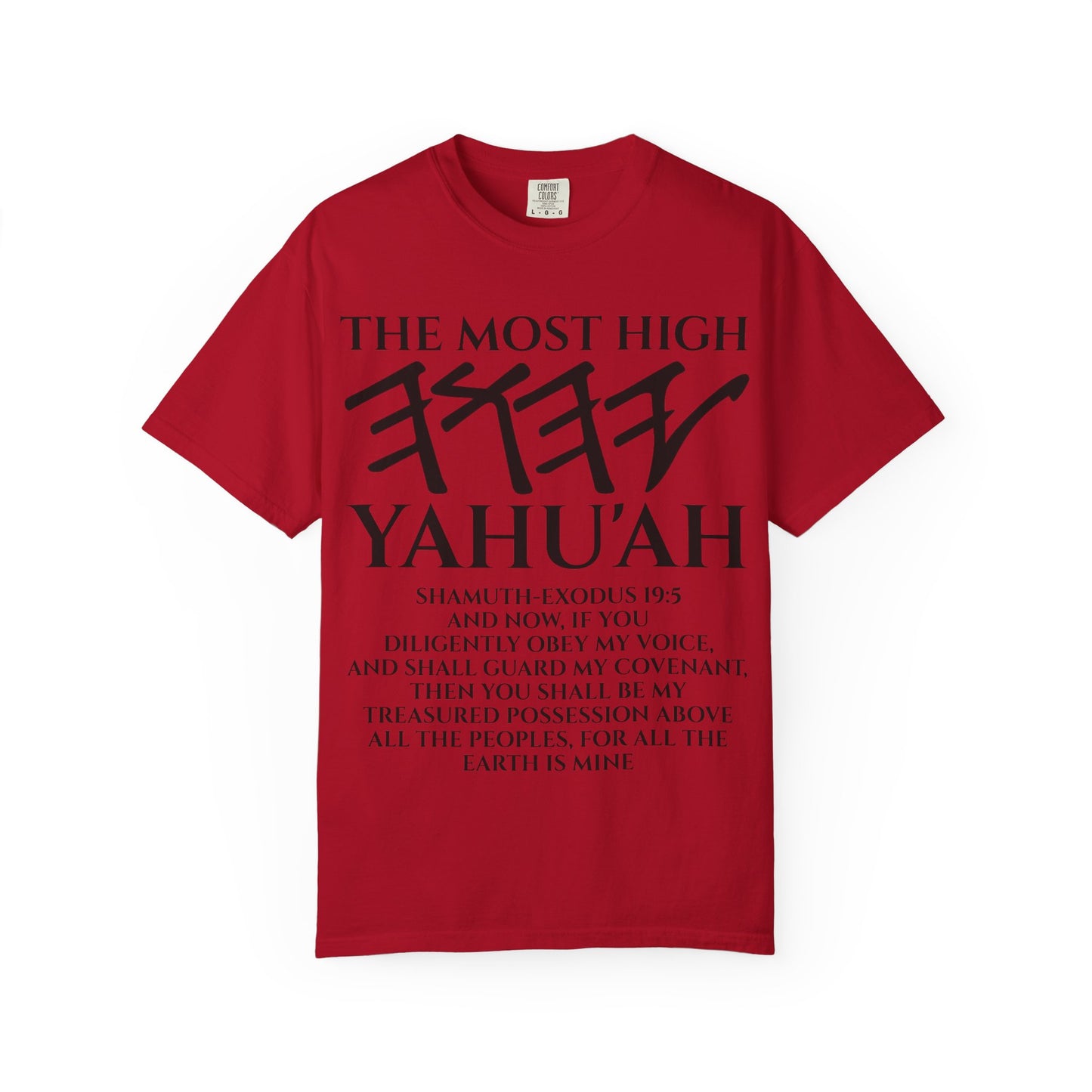 Yahu'ah Shamuth-Exodus 19:5-6 Yashar'al 12 Tribes T-Shirt