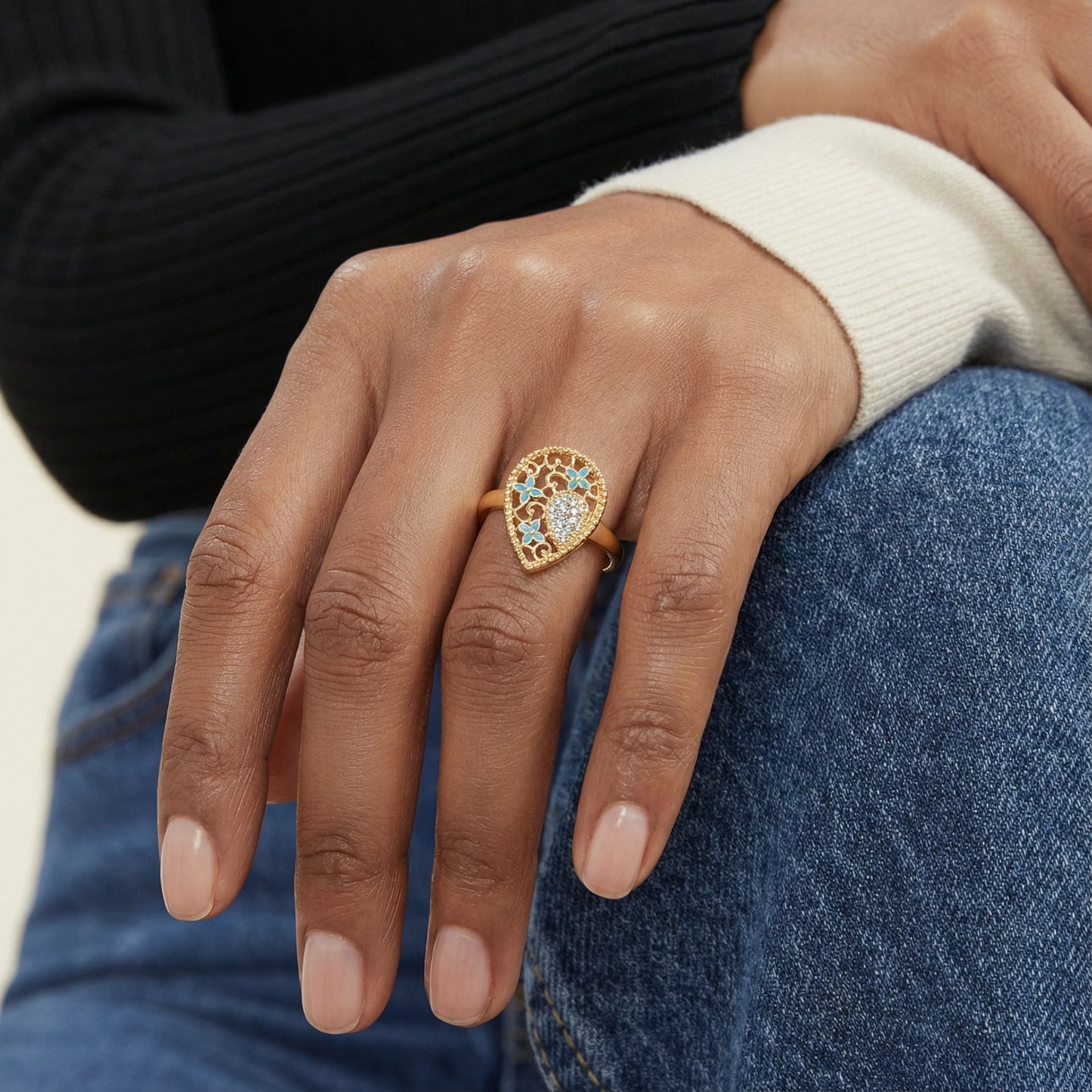 Flourish Filigree Ring