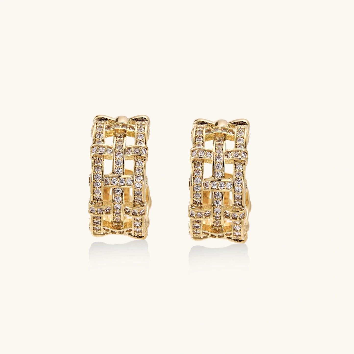 Woven Branches Hoops