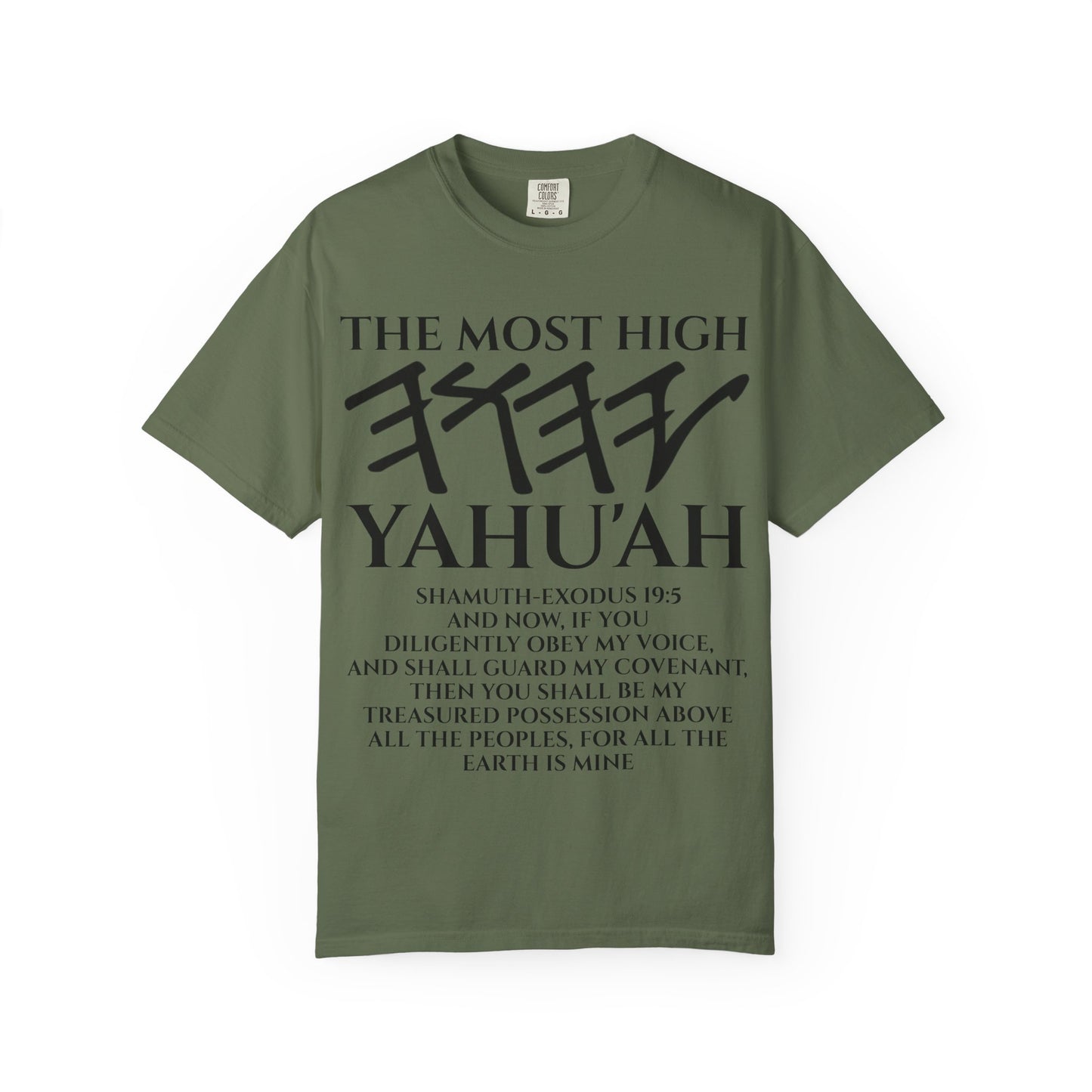 Yahu'ah Shamuth-Exodus 19:5-6 Yashar'al 12 Tribes T-Shirt