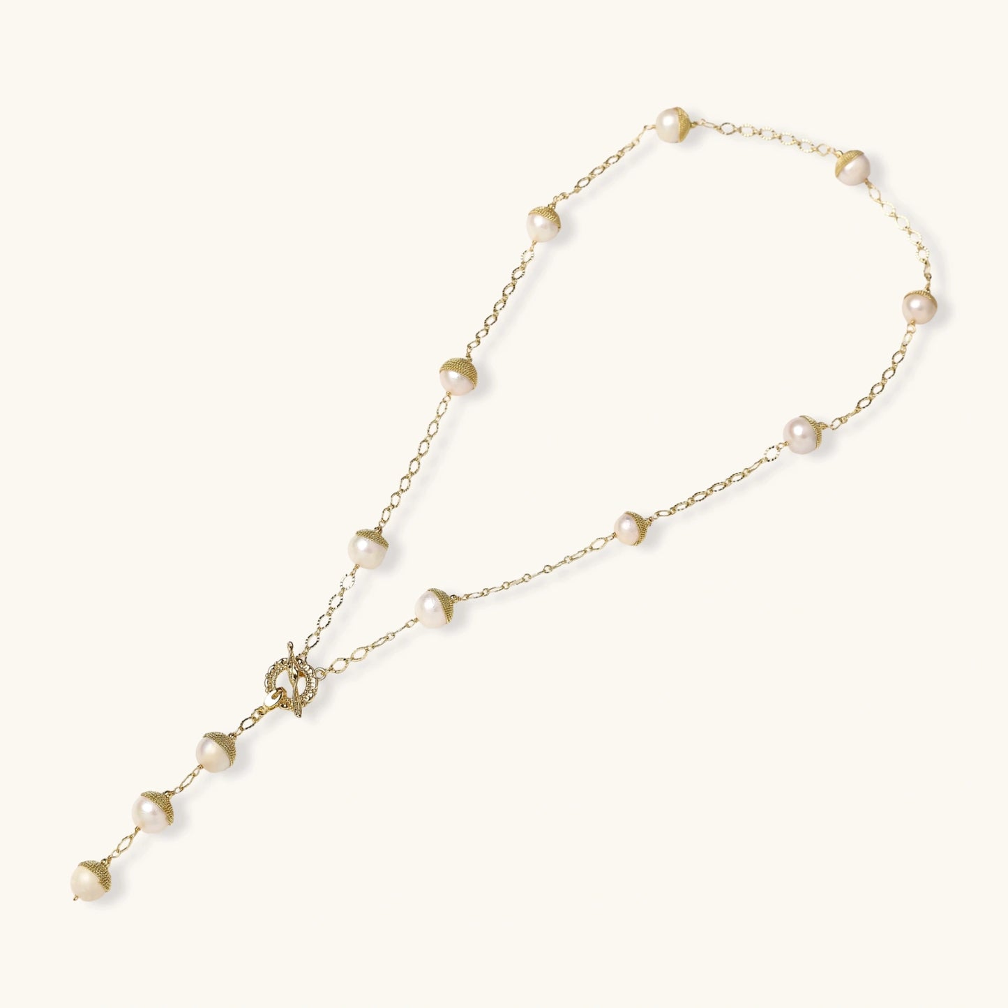 Acorn Pearl Necklace