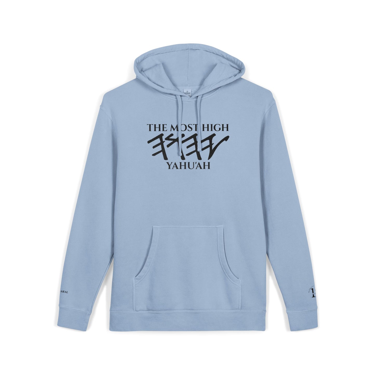 Yahu'ah Pigment-Dyed Hoodie with Embroidery