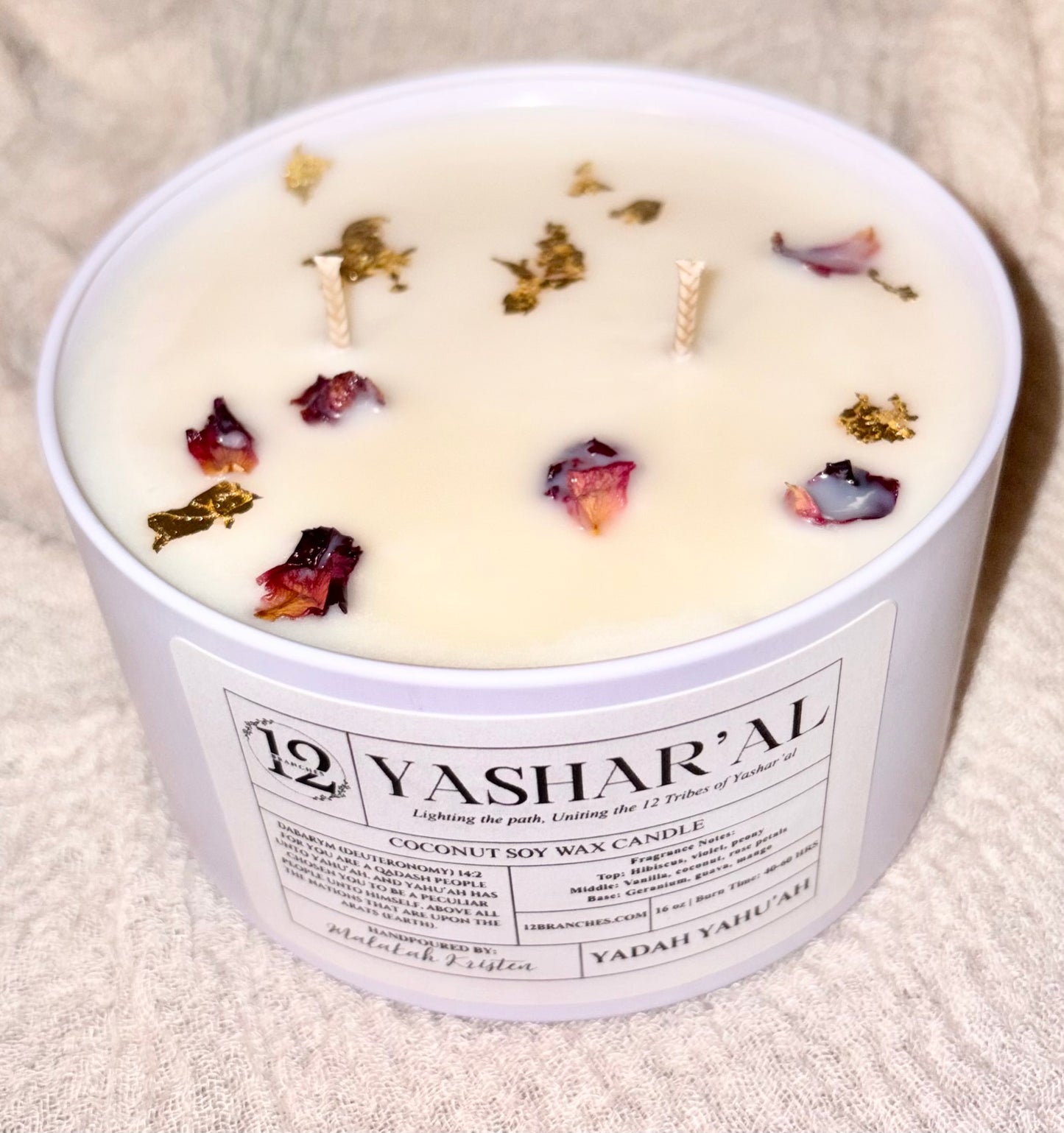 Yashar'al Signature Tin Candle