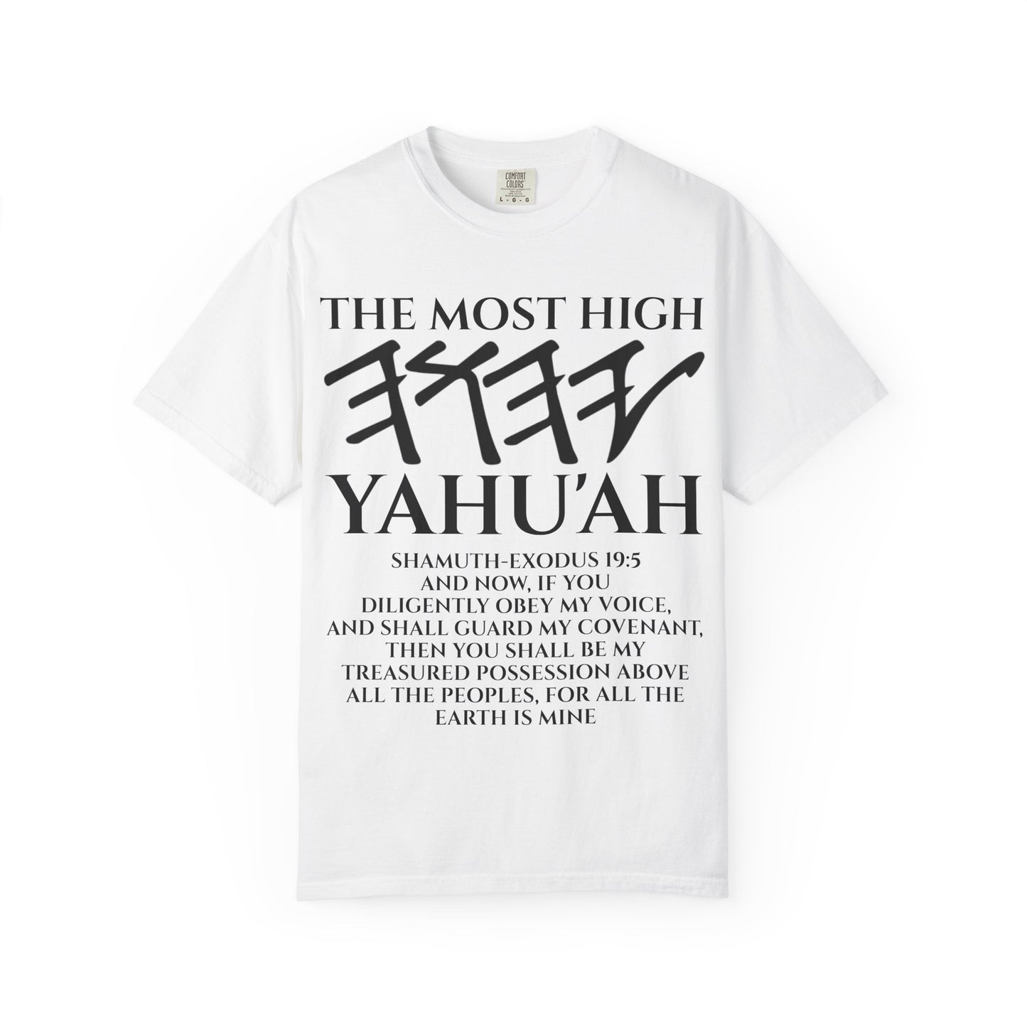 Yahu'ah Shamuth-Exodus 19:5-6 Yashar'al 12 Tribes T-Shirt