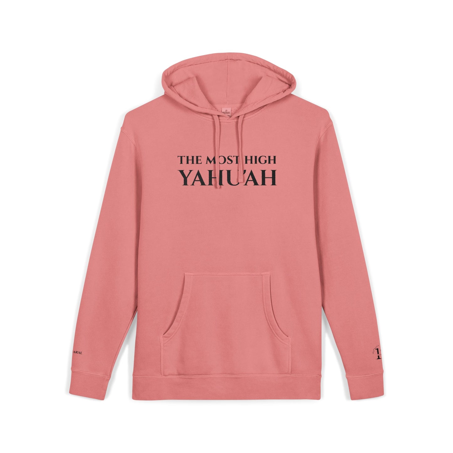 YAHU'AH Pigment-Dyed Embroidered Hoodie