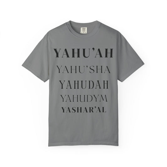 YAHU'AH Garment-dyed T-Shirt