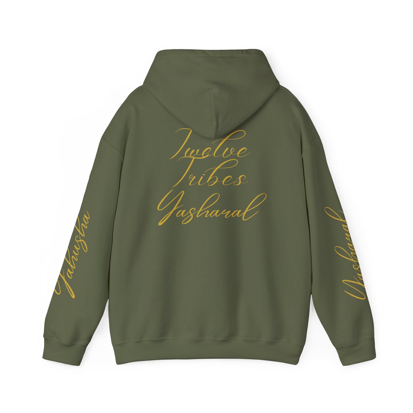 YAHU'AH YASHAR'AL 12 TRIBES Embroidered Hooded Sweatshirt