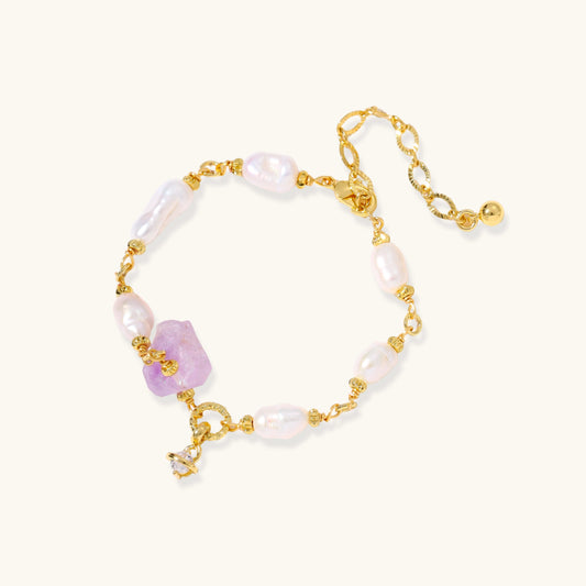 Gathered Pearl Bracelet