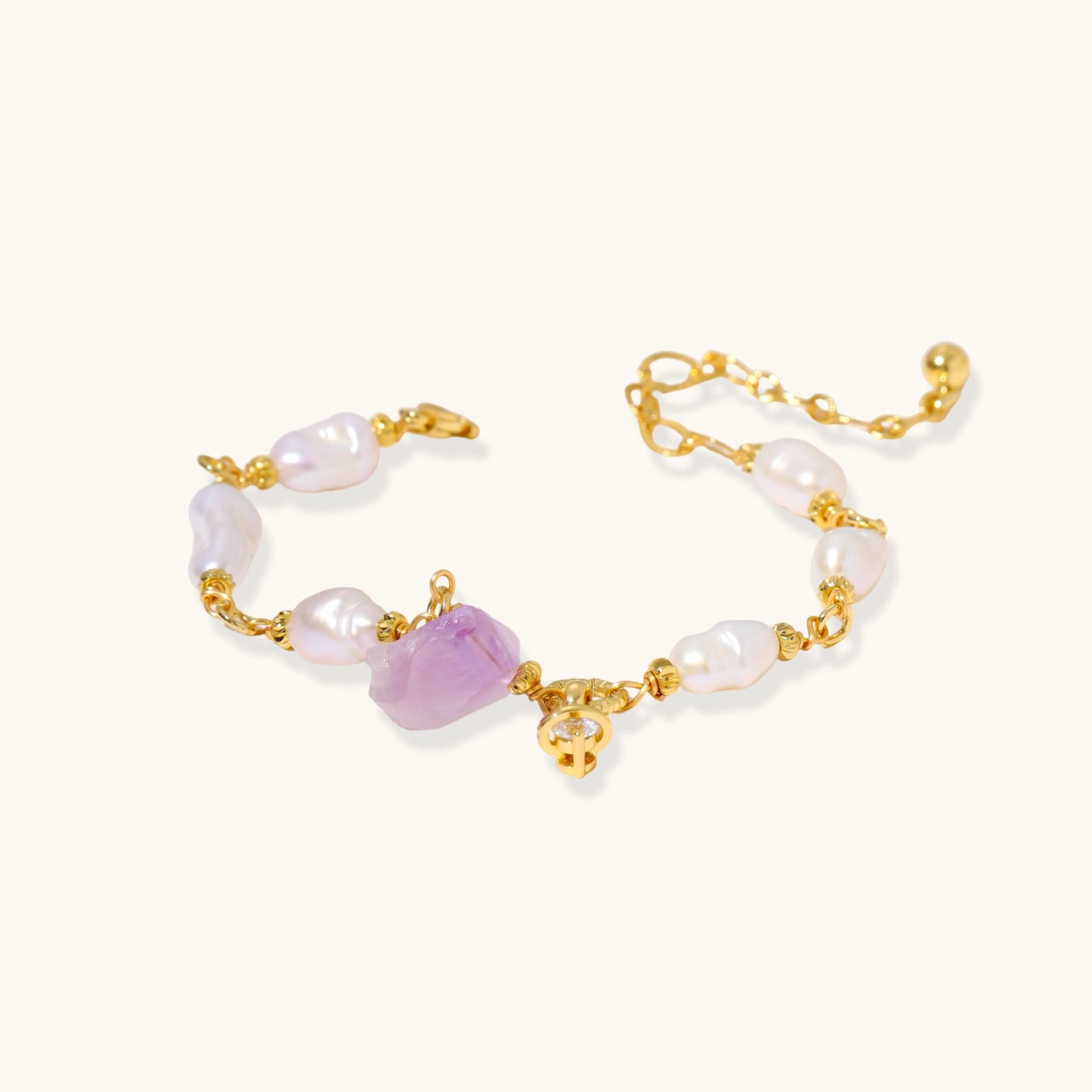 Gathered Pearl Bracelet