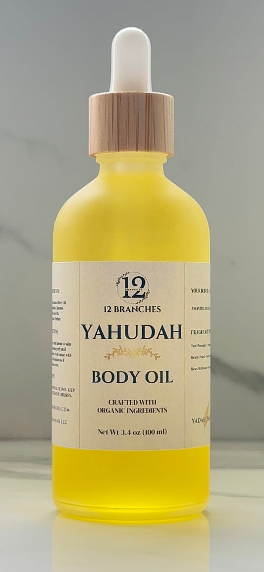 Yahudah Body Oil – Pineapple, Peach & Sweet Musk | 3.4 fl oz
