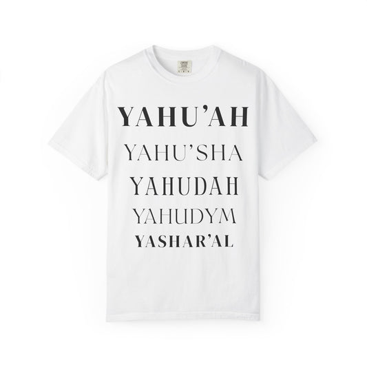 YAHU'AH Garment-dyed T-Shirt