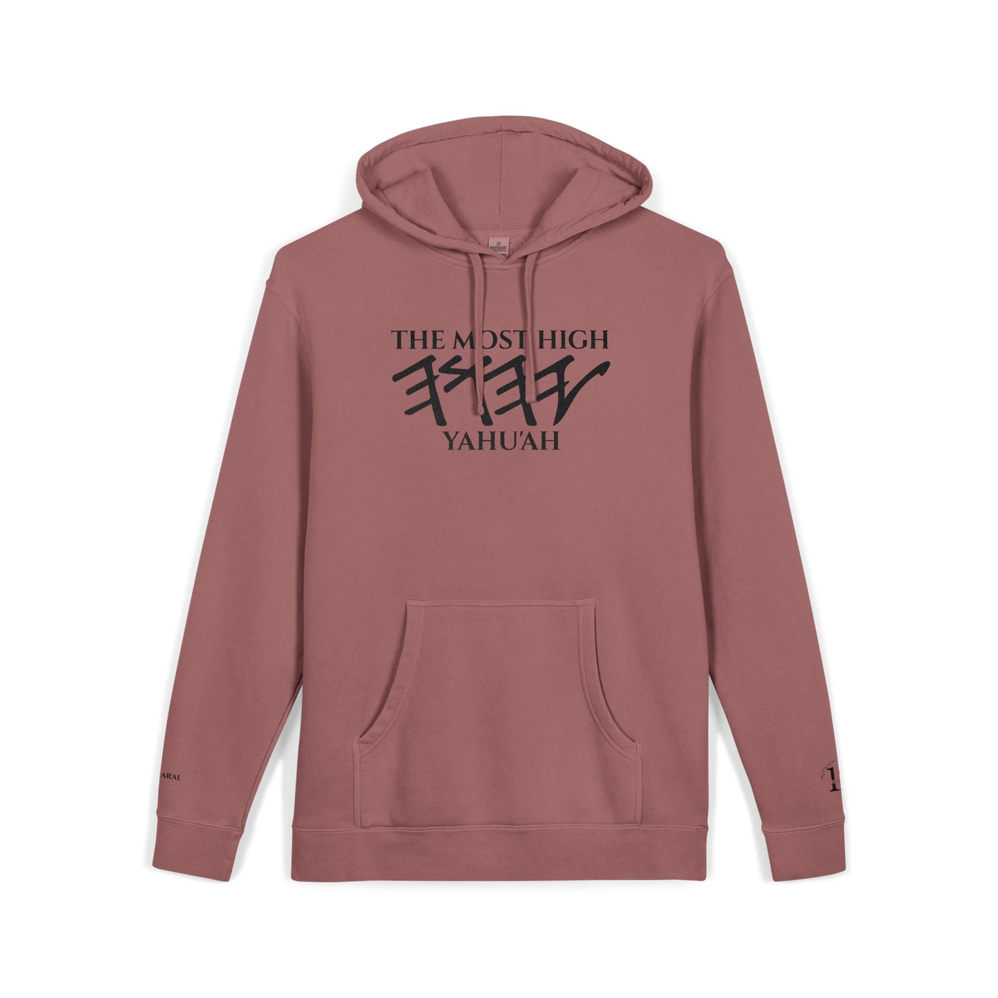 Yahu'ah Pigment-Dyed Hoodie with Embroidery