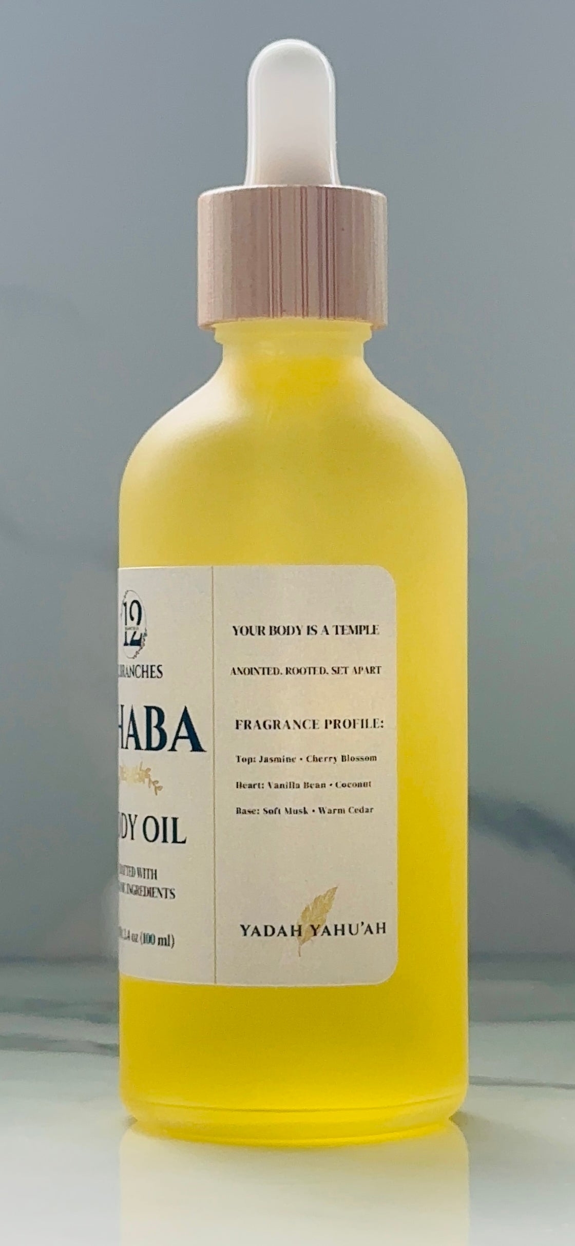 Ahaba Body Oil – Jasmine, Vanilla & Coconut | 3.4 fl oz