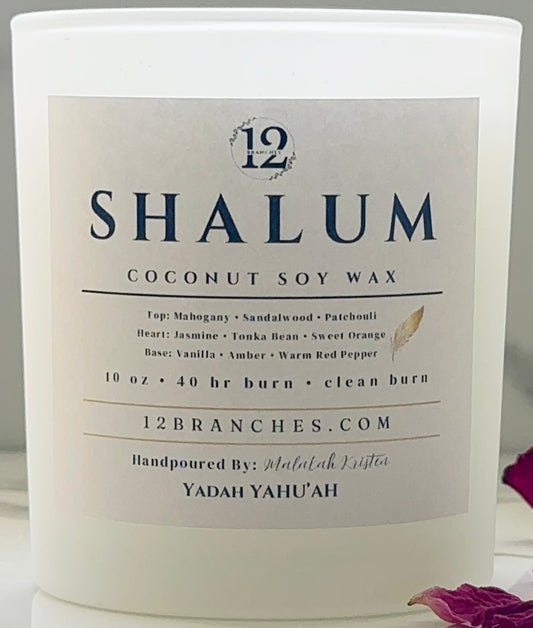 Shalum Candle-Signature White Jar
